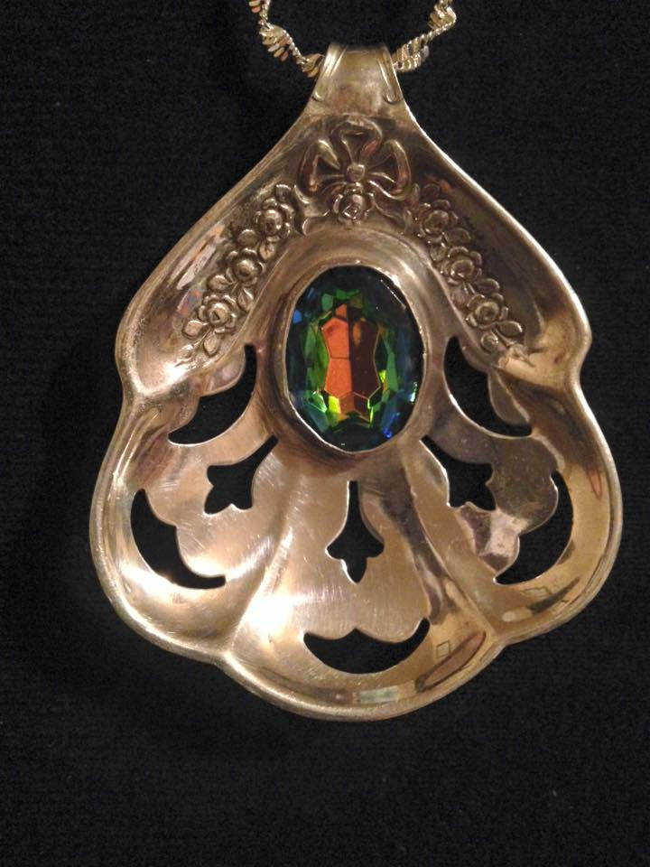 Making  jewelry with flatware