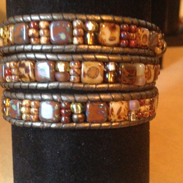 Leather Wrap Bracelets Handmade